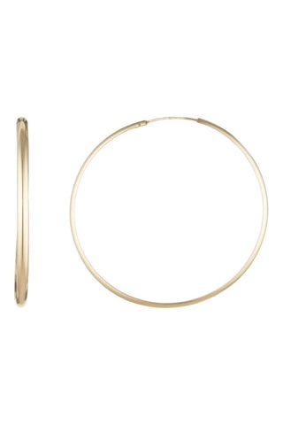 Créoles dorées - Or jaune - 5 cm