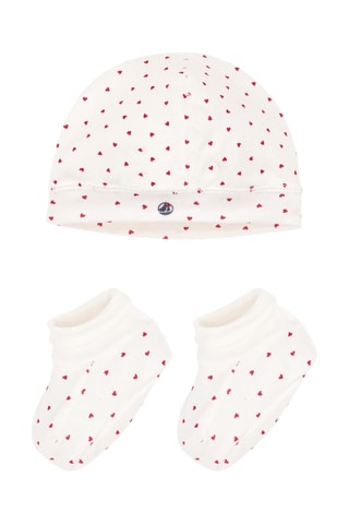 Bonnet et chaussettes - Blanc