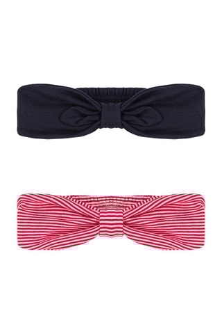 2 bandeaux pour cheveux. Bleu marine et rouge