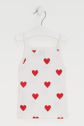 2 débardeurs - Blanc et rouge