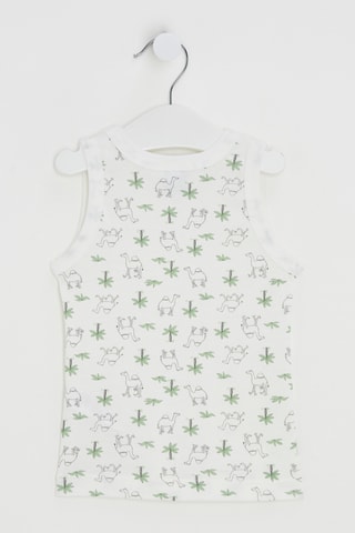 Débardeur - Blanc et vert