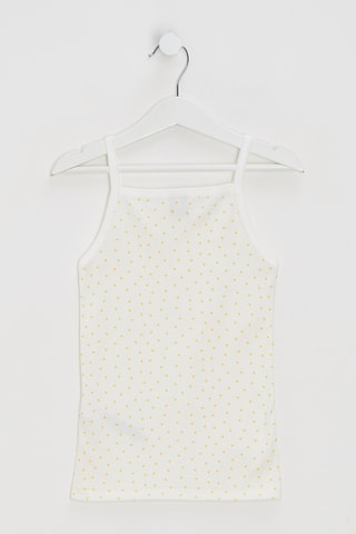 Débardeur - Blanc et jaune