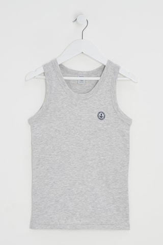 Débardeur - Gris chiné et bleu marine