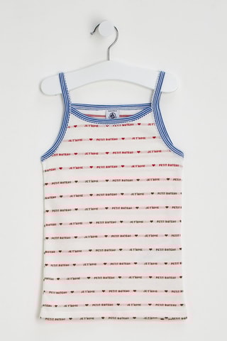 Débardeur - Ecru et rouge