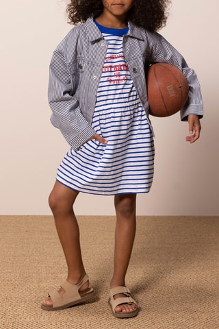 Veste à manches longues Bleu et blanc