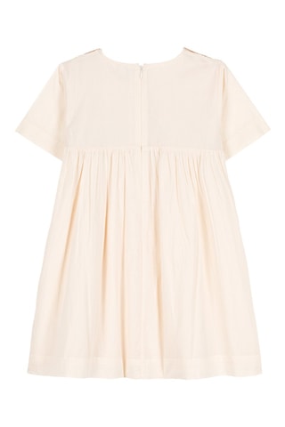 Robe à manches courtes Beige