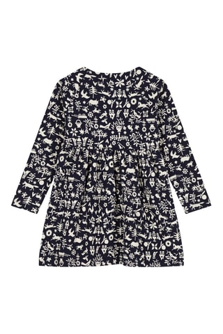 Robe à manches longues. Bleu