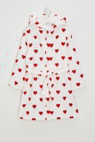 Peignoir à capuche - Blanc