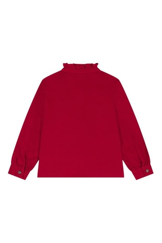 Chemisier en velours - Rouge