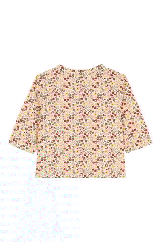 Chemisier à manches longues. Blanc