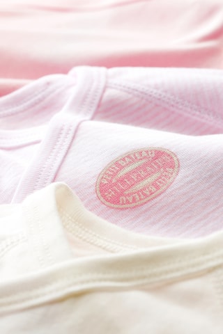 3 bodys - Mauve, jaune et saumon