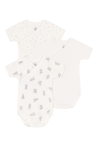 3 bodys - Blanc et gris foncé