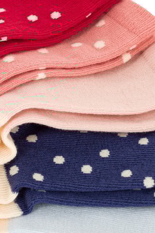 5 paires de chaussettes - Bleu marine et rose