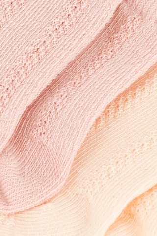 2 paires de chaussettes - Rose et jaune