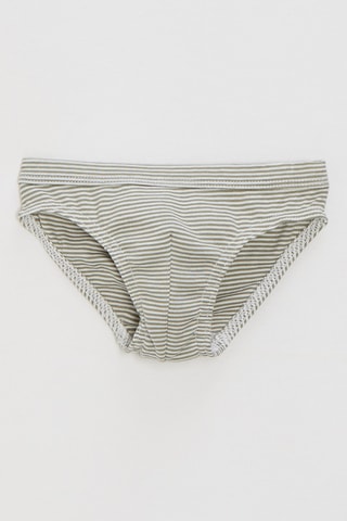 Culotte - Kaki et blanc