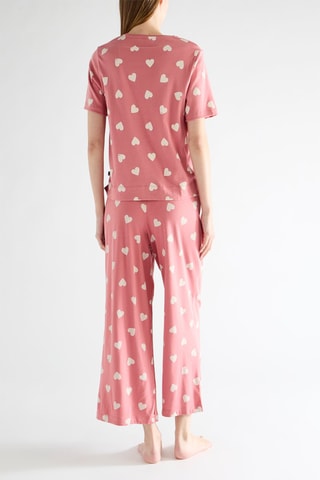 Pyjama - Vieux rose et blanc