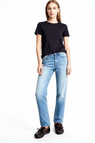 T-shirt en lin - Bleu nuit