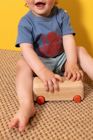 T-shirt - Bleu et rouge