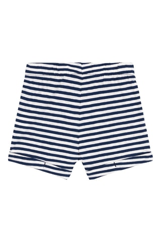 Short - Blanc et bleu marine