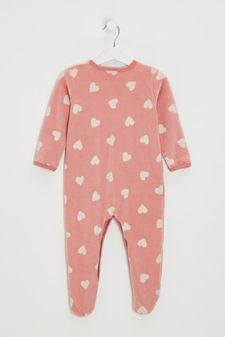 Grenouillère - Vieux rose et écru