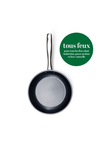 3 frigideiras em aço inoxidável revestimento cerâmica - 20/24/28 cm