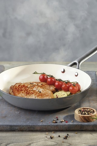 3 frigideiras em aço fundido esmaltado - 20/24/28 cm