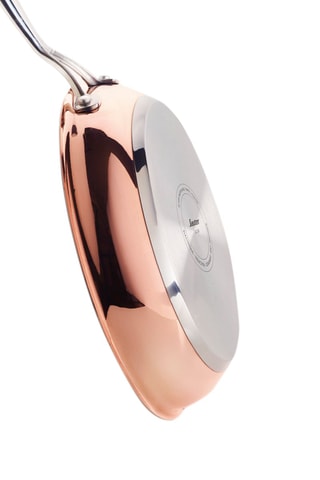 3 frigideiras em aço inoxidável e cobre - 20, 24 e 28 cm