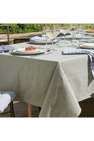 Toalha de mesa retangular - Verde-escuro - 140 x 200 cm