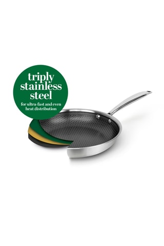 Frigideira em aço inoxidável 430 - 24 cm