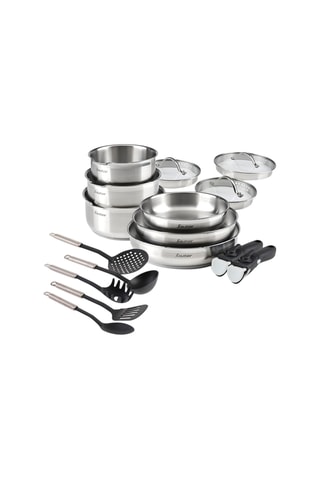 Trem de cozinha em aço inoxidável - 16 peças