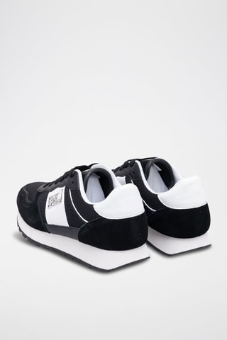Baskets en nubuck - Noir et blanc