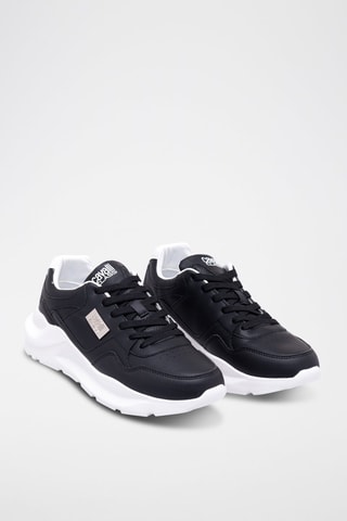 Baskets en nubuck - Noir et blanc