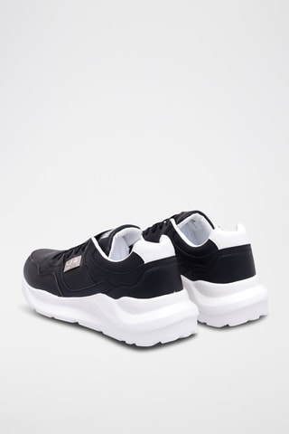 Baskets en nubuck - Noir et blanc