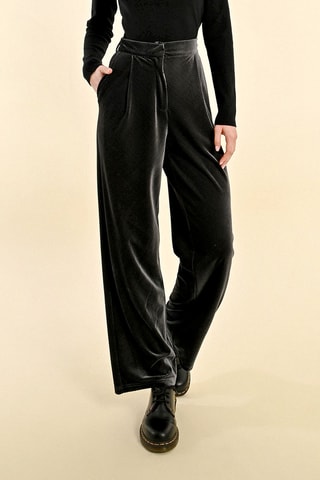Pantalon wide legs - Noir - Molly Bracken