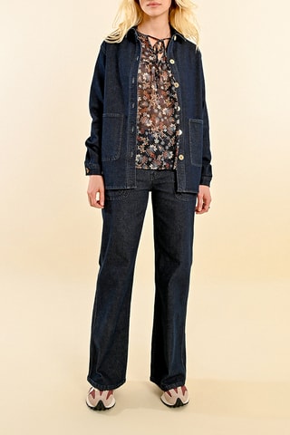 Veste en jean - Bleu foncé - Molly Bracken