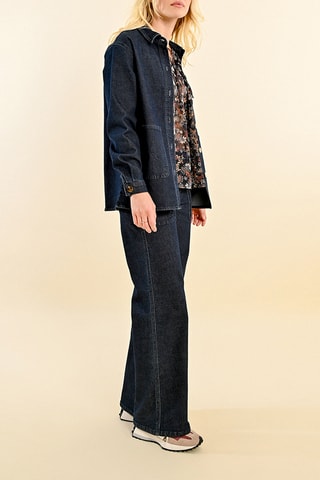 Veste en jean - Bleu foncé - Molly Bracken