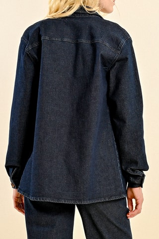 Veste en jean - Bleu foncé - Molly Bracken