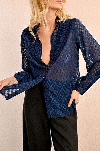 Chemisier - Bleu marine - Molly Bracken