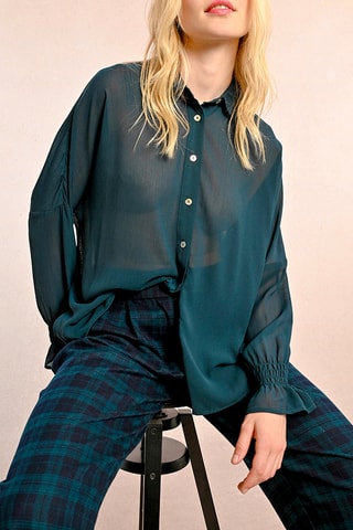 Chemisier - Bleu canard - Molly Bracken