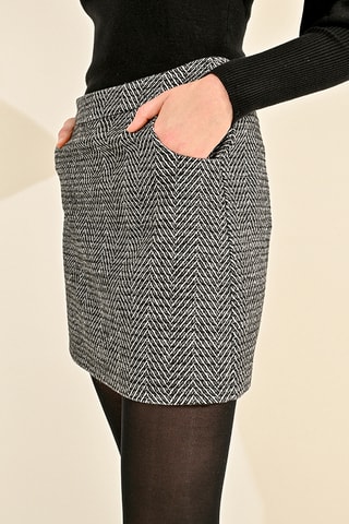 Minijupe - Noir et blanc - Molly Bracken