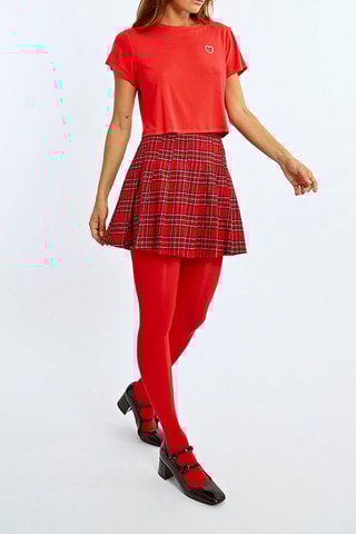 Gonna plissé - Rosso - Lili Sidonio