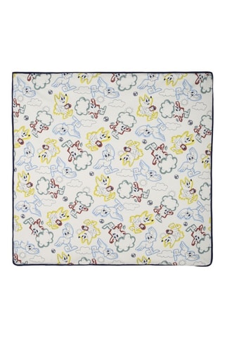 Manta reversible - Blanco - 75 x 75 cm