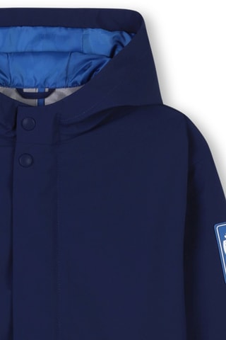 Impermeable con capucha - Azul