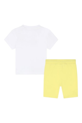 Camiseta y short - Blanco y amarillo - Timberland