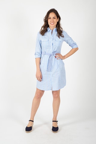 Robe chemise - Bleu