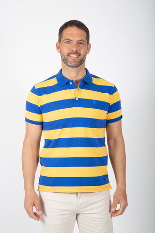 Polo - Bleu et jaune