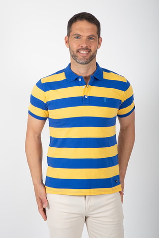 Polo - Bleu et jaune