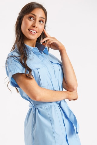 Robe chemise - Bleu