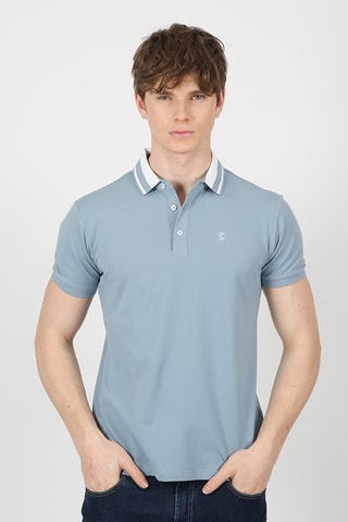 Polo regular - Bleu