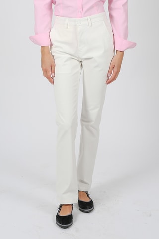 Pantalon regular - Blanc